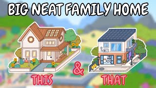 Big Family Home + Neat Street Apartment Furniture 🪴Toca Boca House Ideas 😍 TOCA GIRLZ