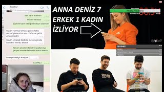 Anna Deniz - Enes Batur "7 ERKEK 1 KADIN (Sona Kalan Kazanır)" İzliyor