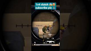 1v4 clutch 😱 (pubg mobile)pubg #bgmi#pubg#bgmi short #  viral video like end subscribe support karo