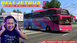 BELI JETBUS 5 TERBARU Dan Review Mod By SA Product Dan ARS Livery Pack