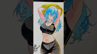 I had made a story of fat to hot Girl tranfromation 😲#shorts #anime #drawing