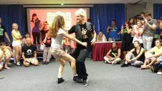 KAMACHO & JULIANA ZOUK DEMO - Russian Zouk Congress 2013 in St.Petersburg!