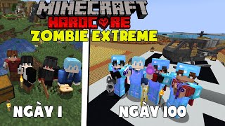 KURO SINH TỒN 100 NGÀY TRONG MINECRAFT ZOMBIE EXTREME CÙNG VỚI DƯƠNG RECORD, KIRAMC, TINNT GAMING