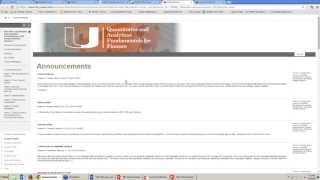 University of Miami Online MBA: UOnline Classroom Demo