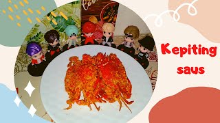 resep kepiting saus//masak ditemani tinytan bts