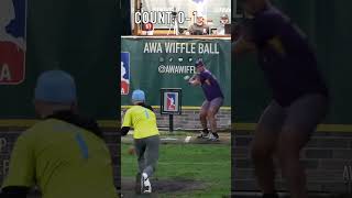 Is This the Fastest At Bat Ever?😭 #dingersornothing #wiffleball #baseball #shorts