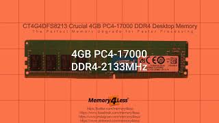 CT4G4DFS8213 Crucial 4GB PC4-17000 DDR4 Desktop Memory #CT4G4DFS8213