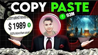 Faceless Copy Paste YouTube Channel Idea & Earn Money🤑