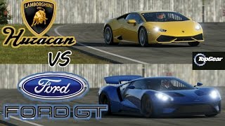 Forza 7 Battle! - 2015 Lamborghini Huracan vs 2017 Ford GT Top Gear