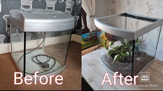 transforming a fish tank in to a viv!