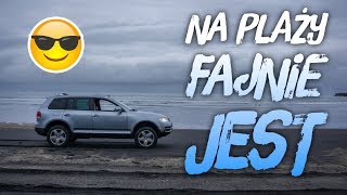 Volkswagen touareg V8 i parę popisów na plaży