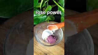 Diy Rose face pack for glowing skin |Rose petal face mask #shorts#skincare  #diy #viral #shortsvideo