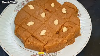 Wheat flour Burfi / Halwa || Soft & tasty Halwa recipe || #halwa