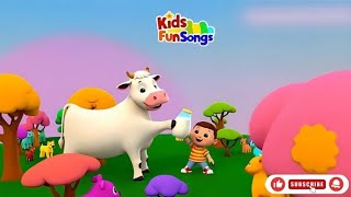 Moo Moo Cow Fun Song : Nursery Rhymes & Kids Fun Songs!