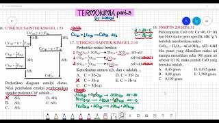 PEMBAHASAN SOAL ASLI UTBK 2021 (TERMOKIMIA Part 3 )