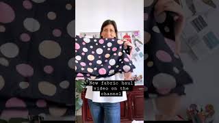 New #fabrichaul on the channel! #sewing #fabric