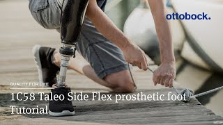 1C58 Taleo Side Flex prosthetic foot - Tutorial | Ottobock