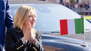 FESTA DELLA REPUBBLICA: GIORGIA MELONI ARRIVA AI FORI IMPERIALI PER LA FESTA..