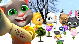 My Talking Tom Friends 🏳️🚦😱 Squid Game But Harvest Moon 😍