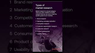 Types of market research #education #viralvideo #viral #trending #ytshorts #shortvideo #shorts