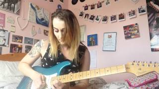 Pink Floyd "time" guitar solo. Guitar cover. Becky Pilcher