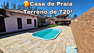 🥰Casa fantástica em um lote de 720² condomínio long beach pertinho da praia