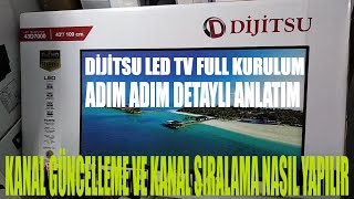 Dijitsu Tv full kurulum - Kanal arama ve kanal sıralama nasıl yapılır 2021