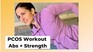 PCOS Abs + full body strength workout (17-minutes dumbbell)