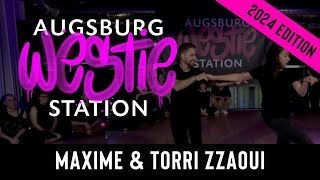 West Coast Swing Pro Show by Maxime & Torri Zzaoui at AWS 2024