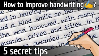 How to improve handwriting || SECRET TIPS TO IMPROVE YOUR HANDWRITING