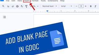 How To Add A Blank Page In The Middle Of Google Docs | Insert Blank Page in GDocs