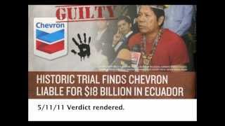 Chevron losses court decision Rain Forest people win