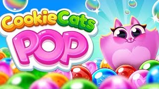 Cookie Cats Pop from level 1 to level 5 - Cats Bubble Shooter games