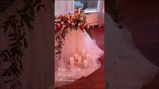 Декор зала в красно - белом цвете #свадебнаяфлористика #wedding