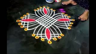 புரட்டாசி மாதம் போட ஈசியான அழகான குட்டிகோலம் 🌺 beautiful padi kolam 🌺 iyengar padi kolam 🌺 padikolam