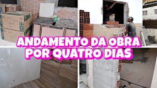 DIÁRIO DE OBRA #18 / ANDAMENTO DA OBRA POR QUATRO DIAS, ATUALIZAÇÃO DA REFORMA NA NOSSA CASA 😍