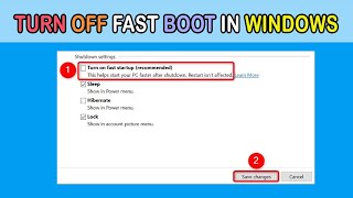 How to turn Off Fastboot in Windows | Windows 10 | Windows 11