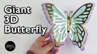 How to make a Giant 3D Butterfly out of paper | DIY PaperCraft Tutorial