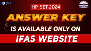 HP SET 2024 Answer Key | HP SET 2024 PAPER 1 Answer Key | How to Download HP SET 2024 Answer Key