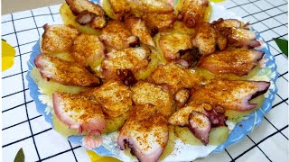 Receta de pulpo a la gallega express (con pulpo ya cocido)