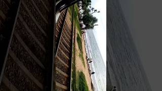 Train journey by the sea Sri lanka. Colombo #train