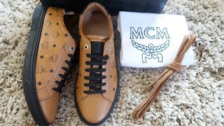 MCM Shoes Unboxing | Women's Color Block Terrain Lo Sneakers in Visetos Black | Luxury Unboxing