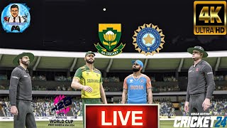 🔴 LIVE||South Africa vs India||T20 WC Final||Watch T20 WORLD CUP 2024||Live Streaming||Cricket 24