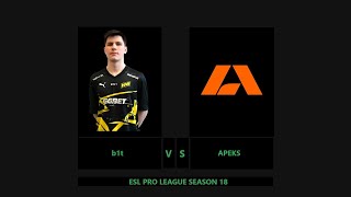 b1t VS APEKS in LESS than 2 MINUTES | Highlights from NaVi vs APEKS | ESL PRO LEAGUE SEASON 18