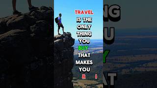 Travel makes you | wise quotes #shorts #rich