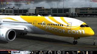 [FSX] QualityWings 787-9 TGW201 RCTP to WSSS on VATSIM! 03NOV2017 (Takeoff)