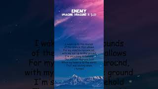 Imagine Dragons x J.I.D - Enemy (Lyrics) #shorts