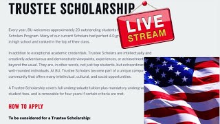 2022 Boston University Trustee Scholarship for international UNDERGRADUATE students (20 SLOTS)