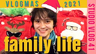 family life VLOGMAS 🎄 STUDIO VLOG 41