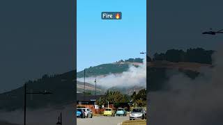 Large fire in Christchurch’s Port Hills | #fire #christchurch #youtubeshorts #shorts #india